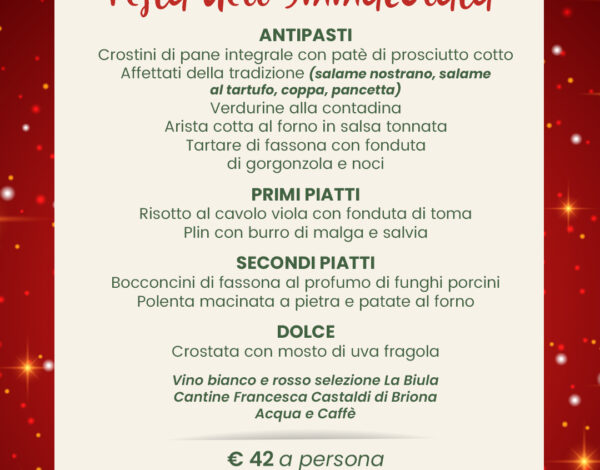 8 dicembre Festa dell’Immacolata